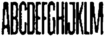 LL Narrew Rough otf (400) Font UPPERCASE