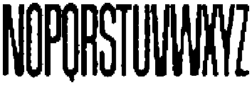 LL Narrew Rough otf (400) Font UPPERCASE