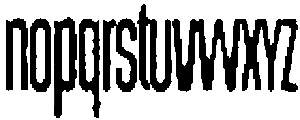 LL Narrew Rough otf (400) Font LOWERCASE
