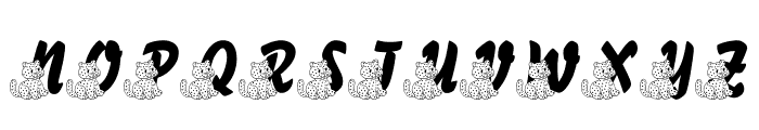 LMS A Berry Nice Cat Font UPPERCASE
