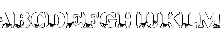 LMS Alicia's Horses Font LOWERCASE