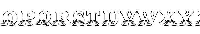 LMS Baby Hayden's Shoes Font UPPERCASE