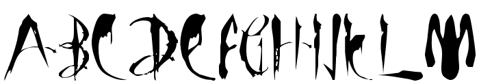 LMS Bloody Brujah Font UPPERCASE