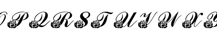 LMS Corinne's Roses Font UPPERCASE