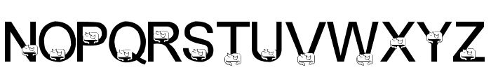 LMS Cuddle Cats Font UPPERCASE
