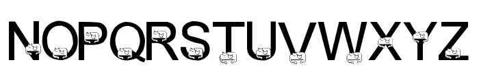 LMS Cuddle Cats Font LOWERCASE