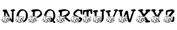 LMS Friendly Elephant Font UPPERCASE