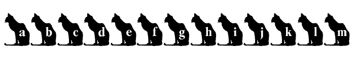 LMS Kat's Cat Font LOWERCASE