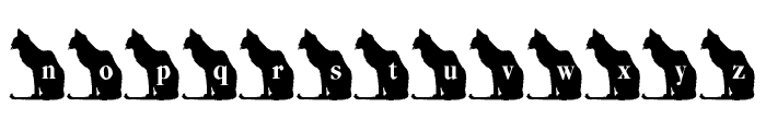 LMS Kat's Cat Font LOWERCASE