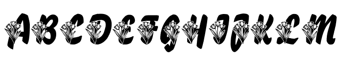 LMS Tulips Font UPPERCASE