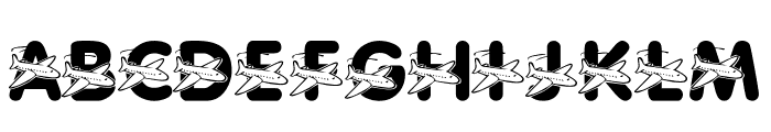 LMS We Love To Fly Font UPPERCASE