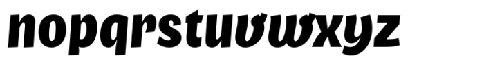 LMT Capenga Heavy Italic Font LOWERCASE