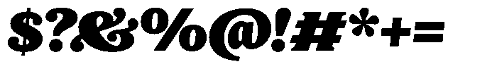LMT Diacho Black Italic Font OTHER CHARS