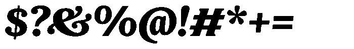 LMT Diacho Heavy Italic Font OTHER CHARS