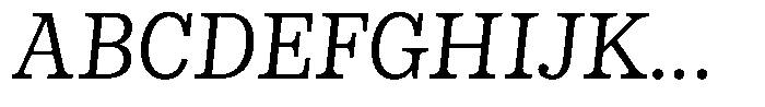 LMT Diacho Italic Font UPPERCASE