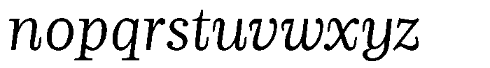 LMT Diacho Italic Font LOWERCASE
