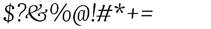 LMT Diacho Light Italic Font OTHER CHARS