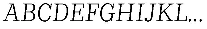 LMT Diacho Light Italic Font UPPERCASE
