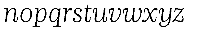 LMT Diacho Light Italic Font LOWERCASE
