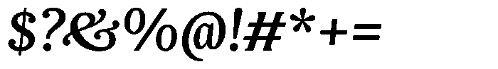 LMT Diacho Medium Italic Font OTHER CHARS