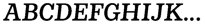 LMT Diacho Medium Italic Font UPPERCASE