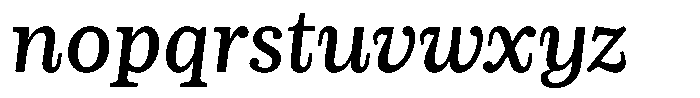 LMT Diacho Medium Italic Font LOWERCASE