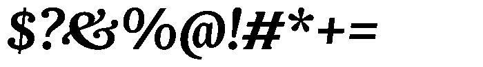 LMT Diacho Semi Bold Italic Font OTHER CHARS