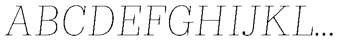 LMT Diacho Thin Italic Font UPPERCASE