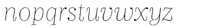 LMT Diacho Thin Italic Font LOWERCASE