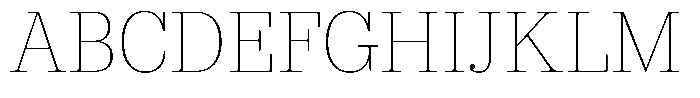 LMT Diacho Thin Font UPPERCASE