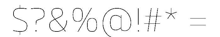 Loew Variable Extra Light Font OTHER CHARS