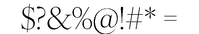 Loretta Display Variable Light Font OTHER CHARS