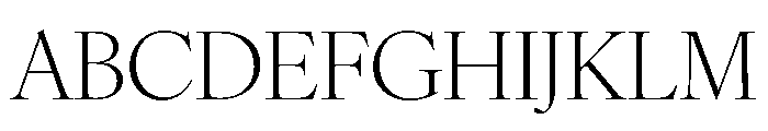 Loretta Display Variable Light Font UPPERCASE