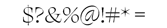 Loretta Display Variable Regular Font OTHER CHARS