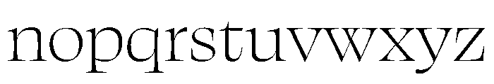 Loretta Display Variable Regular Font LOWERCASE