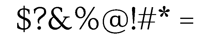 Loretta Variable Light Font OTHER CHARS
