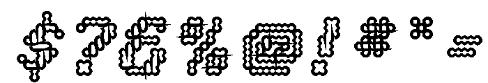 Louvette Pixel Bold Font OTHER CHARS