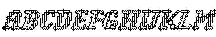 Louvette Pixel Bold Font UPPERCASE