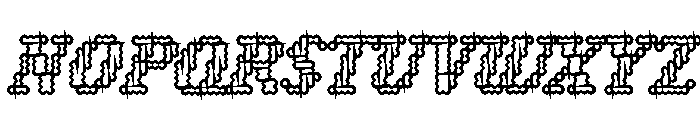 Louvette Pixel Bold Font UPPERCASE