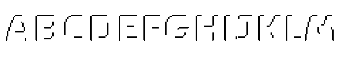 Louvette Pixel Extra Bold Font UPPERCASE