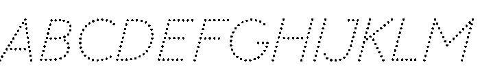 Louvette Pixel Heavy Italic Font UPPERCASE