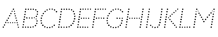 Louvette Pixel Light Italic Font UPPERCASE