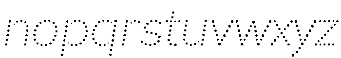 Louvette Pixel Light Italic Font LOWERCASE