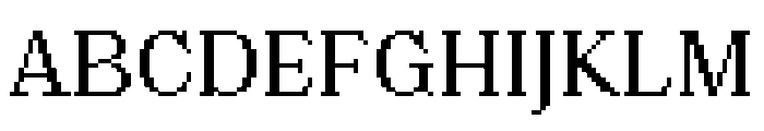 Louvette Pixel Regular Font UPPERCASE