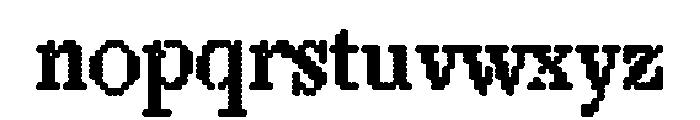 LouvettePixel Bold Font LOWERCASE
