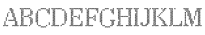 LouvettePixel Extra Light Font UPPERCASE