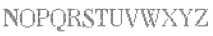 LouvettePixel Extra Light Font UPPERCASE