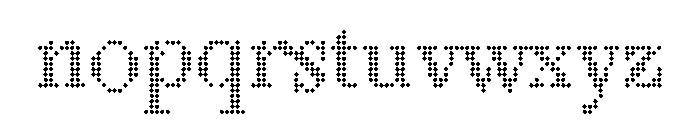 LouvettePixel Extra Light Font LOWERCASE