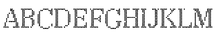 LouvettePixel Light Font UPPERCASE