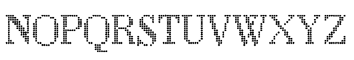 LouvettePixel Light Font UPPERCASE